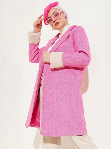 Bigdart - Sobretudo meia-estação em rosa