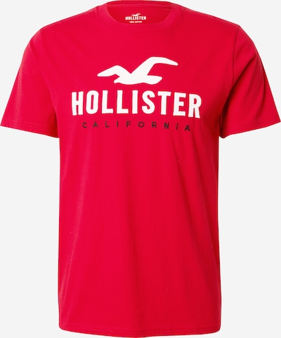 HOLLISTER Μπλουζάκι σε κόκκινο φωτιάς / μαύρο / λευκό, Άποψη προϊόντος