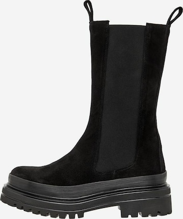 Chelsea Boots Bianco en noir : devant