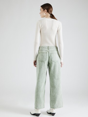 Misspap Wide leg Jeans in Groen