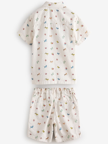 Next Set: Hemd und Shorts in Beige