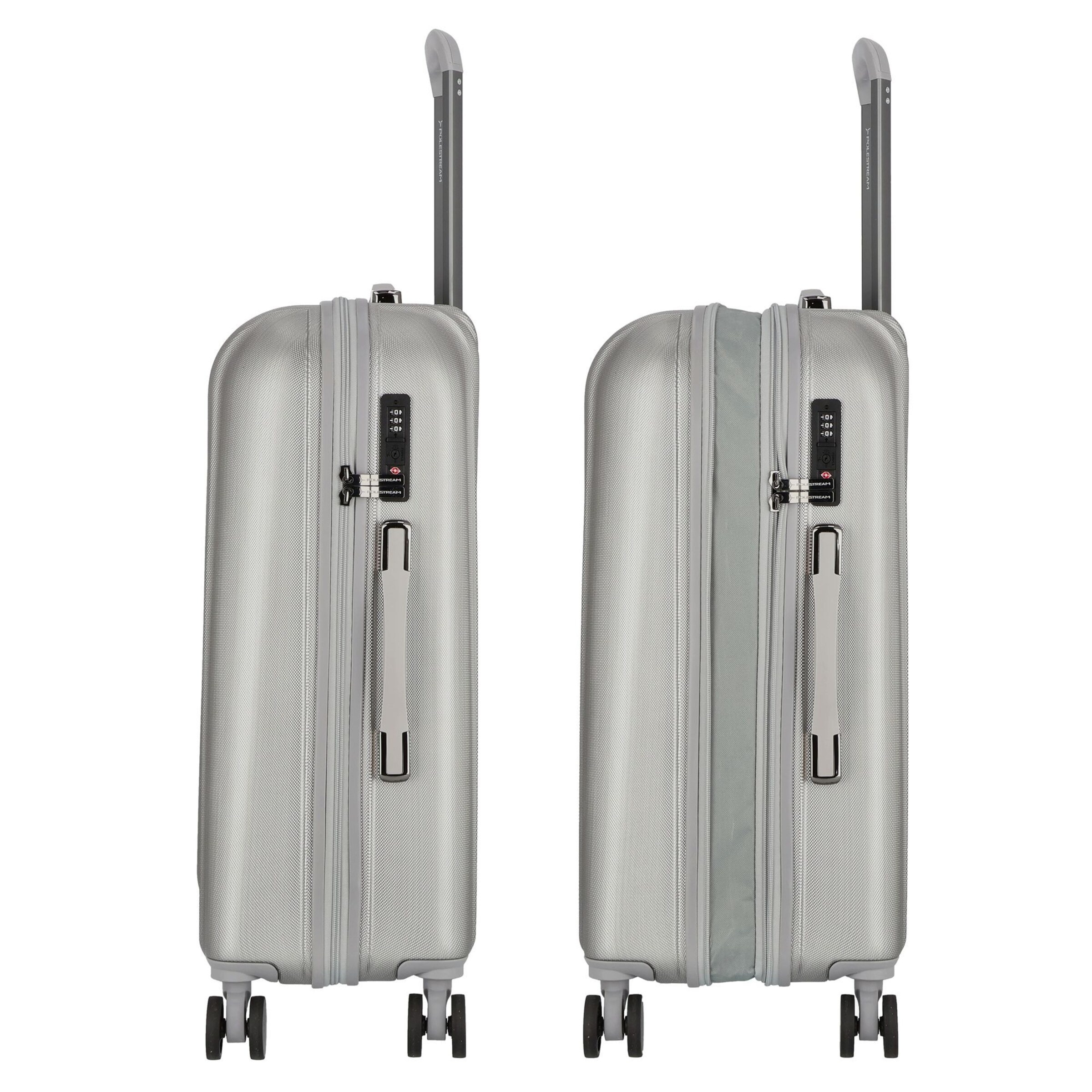Polestream (STRZ) Suitcase Set in Silver