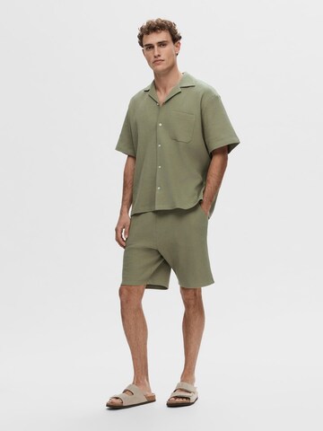 Loosefit Pantalon SELECTED HOMME en vert