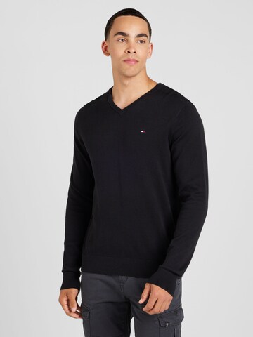 TOMMY HILFIGER Pullover 'ESSENTIAL' i sort: forside