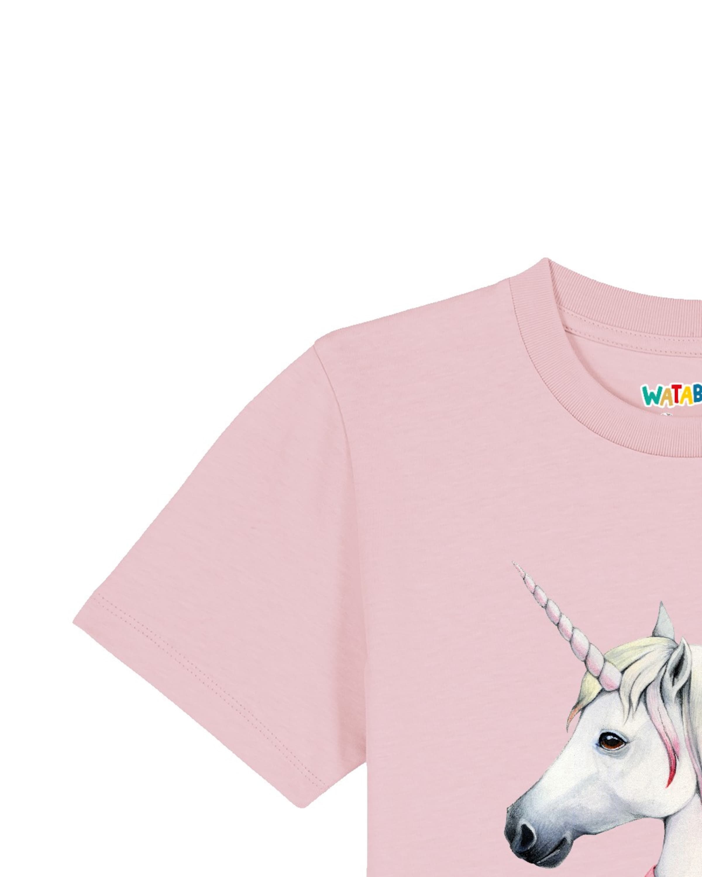 Maglietta 'Flash the unicorn' di watabout.kids in rosa