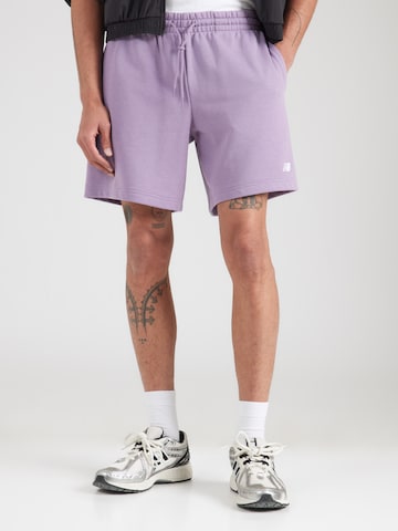 new balance regular Παντελόνι 'Essentials' σε λιλά: μπροστά