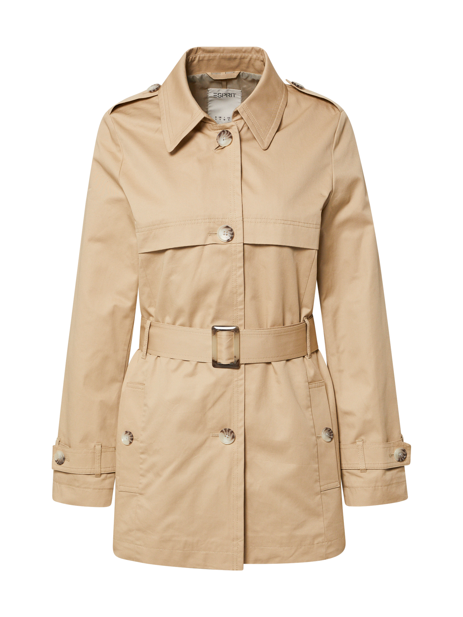 Taglie comode Donna ESPRIT Mantel in Sabbia Taglie comode Donna ESPRIT Mantel in Sabbia