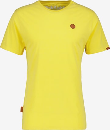 Alife and Kickin T-shirt 'MaddoxAK' i gul: framsida