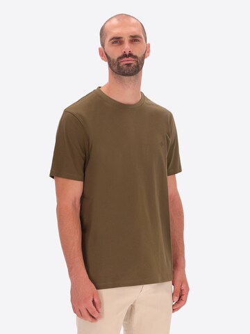 Distretto12 T-Shirt 'LONDRA' in Braun: Vorderseite