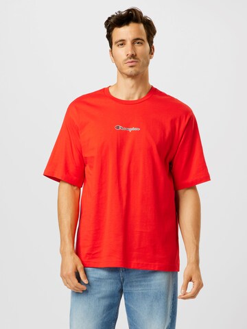 Champion Authentic Athletic Apparel Regular fit Μπλουζάκι σε κόκκινο: μπροστά