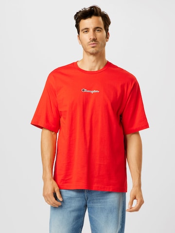 Coupe regular T-Shirt Champion Authentic Athletic Apparel en rouge : devant