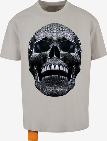 T-Shirt 'Diamond Skull' Forgotten Faces en gris : devant