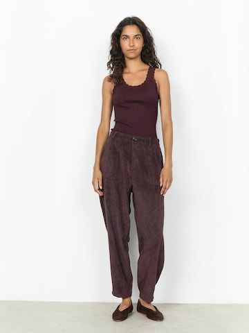 Soyaconcept - Regular Calças ' SC-BINDI ' em roxo: frente