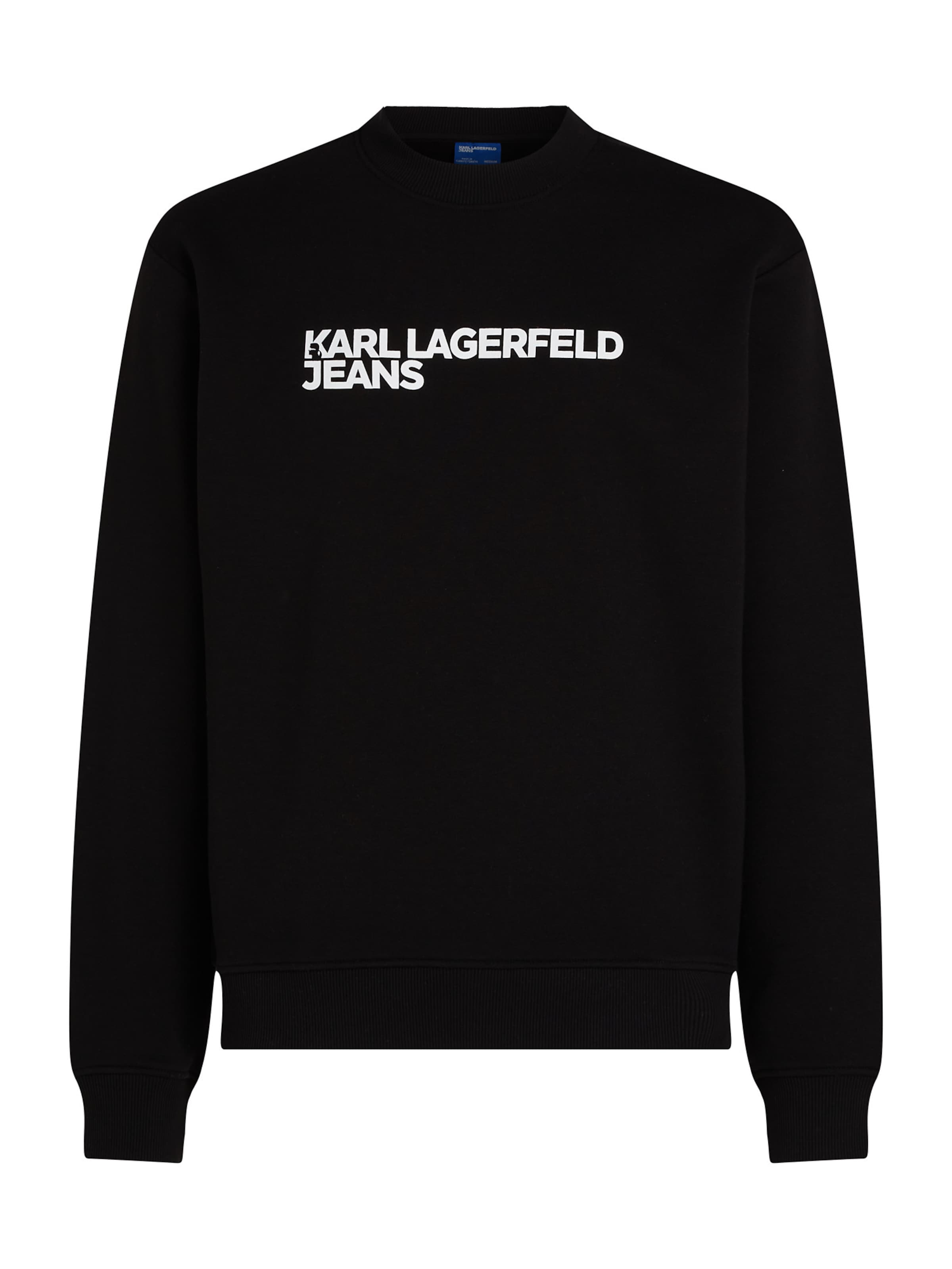 KARL LAGERFELD JEANS Μπλούζα φούτερ σε μαύρο: μπροστά