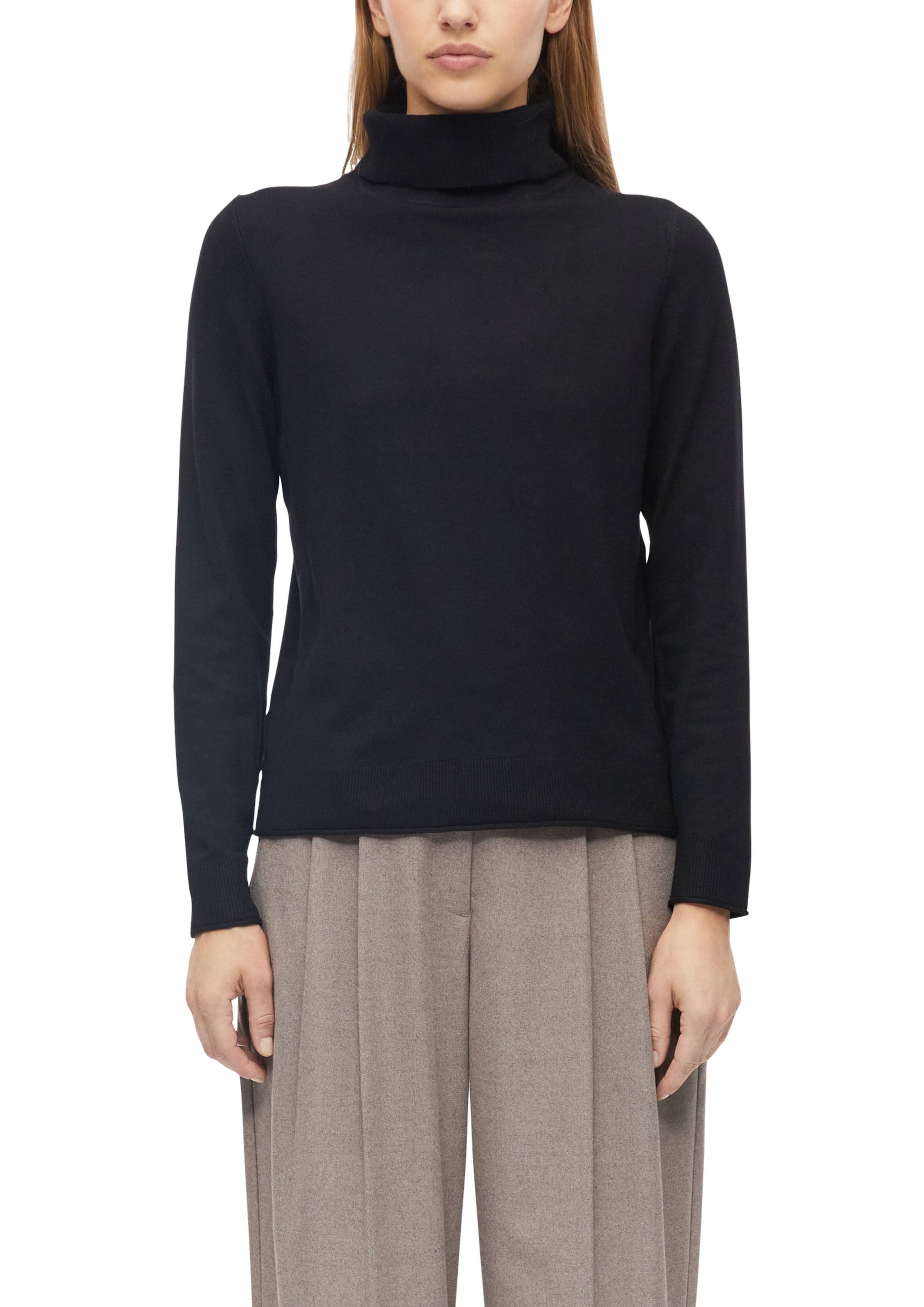 s.Oliver Pullover in Schwarz: Vorderseite