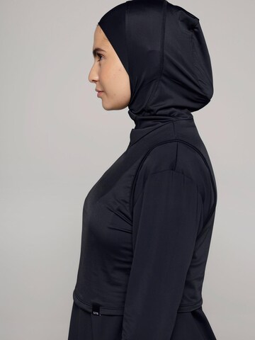 SIYA Swimwear T-Shirt Badeanzug 'Hijab' in Schwarz