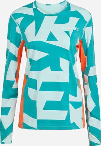 ADIDAS TERREX - Camiseta funcional 'Multi Synthetic Base Layer Long' en azul: frente