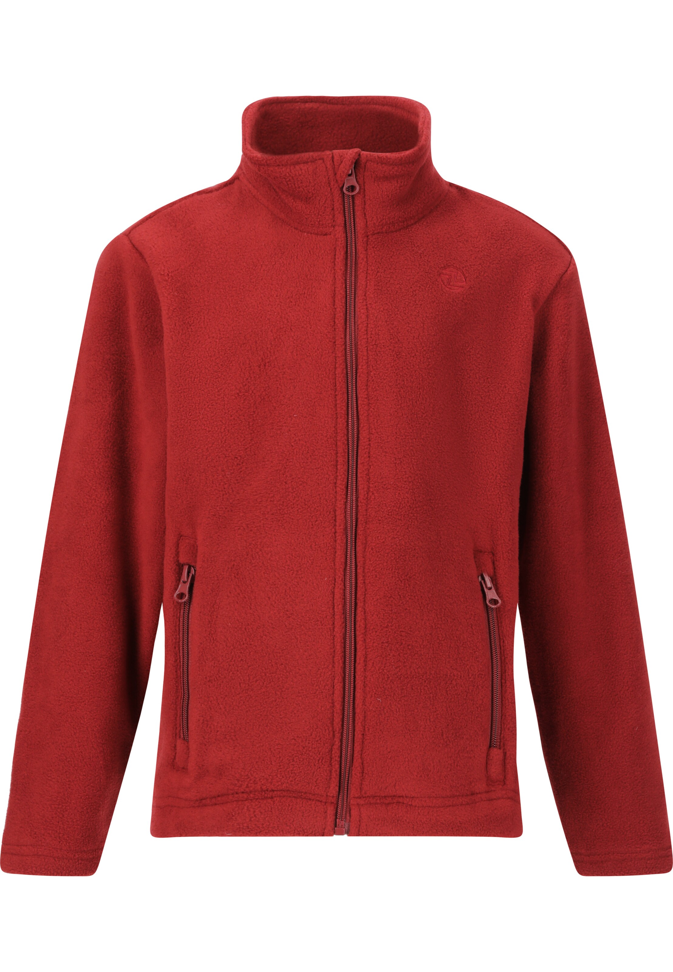 ZigZag Athletic fleece jacket 'Zap' in Red: front