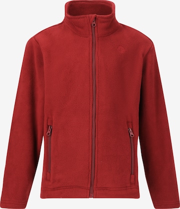 ZigZag Athletic Fleece Jacket 'Zap' in Red: front