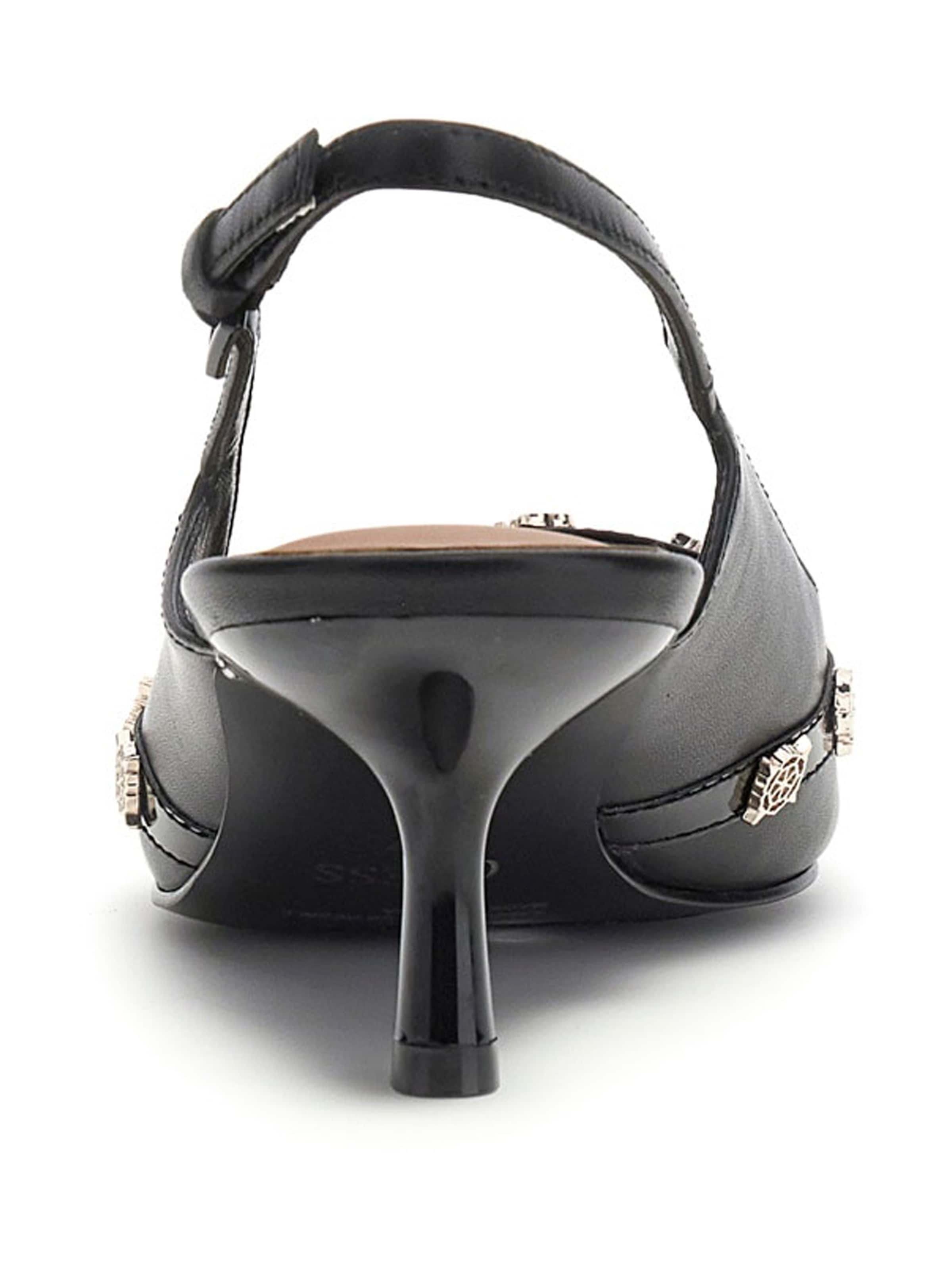 GUESS Дамски обувки на ток с отворена пета 'YANAI' в черно