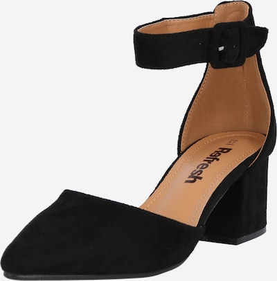 Refresh Sandały z rzemykami w kolorze czarnym, Podgląd produktu