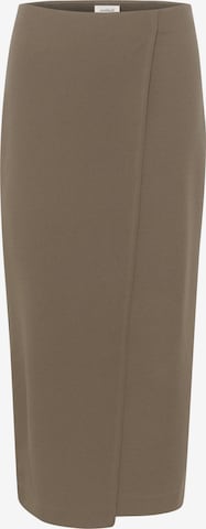 Jupe 'Bea' SOAKED IN LUXURY en marron : devant