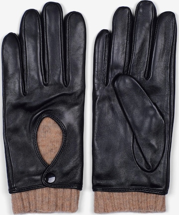 Gants 'Women's Leather Gloves Florence Black' Howard London en noir : devant