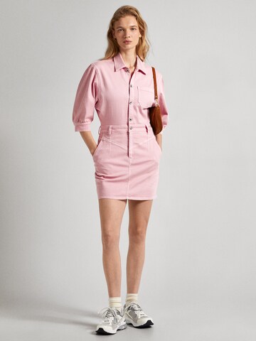 Pepe Jeans Shirt dress 'Gracie' in Pink