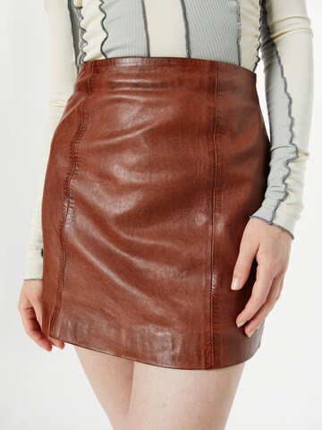 FREAKY NATION Skirt 'Twiggy Love' in Brown
