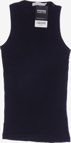 hessnatur Top & Shirt in XS in Black: front
