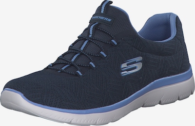 SKECHERS Slip on en bleu / marine / argent, Vue avec produit