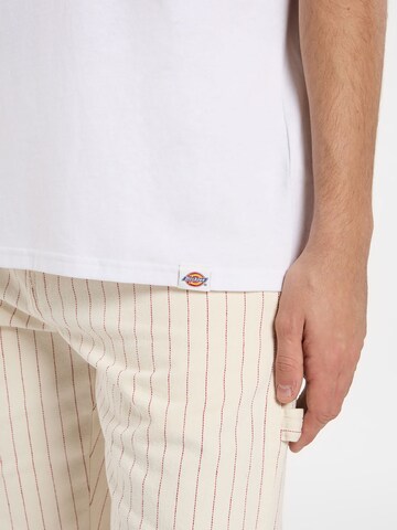 balts DICKIES T-Krekls 'Mechanic'