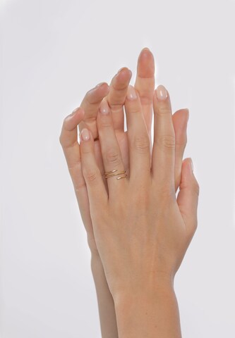 ELLI Gyűrűk 'Geo' - arany: elől