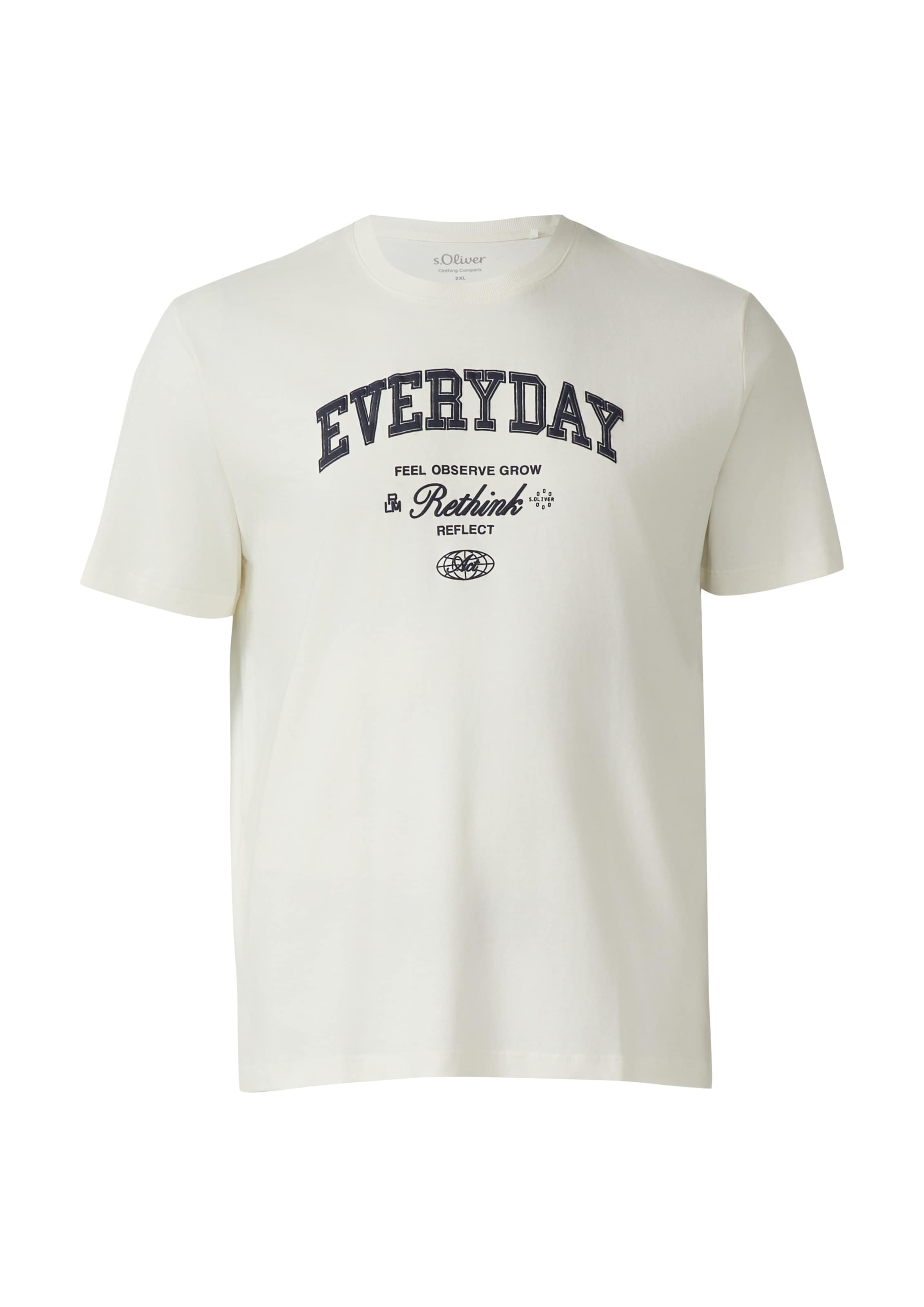 s.Oliver Shirt in Beige: voorkant