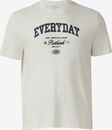 T-Shirt s.Oliver en beige : devant