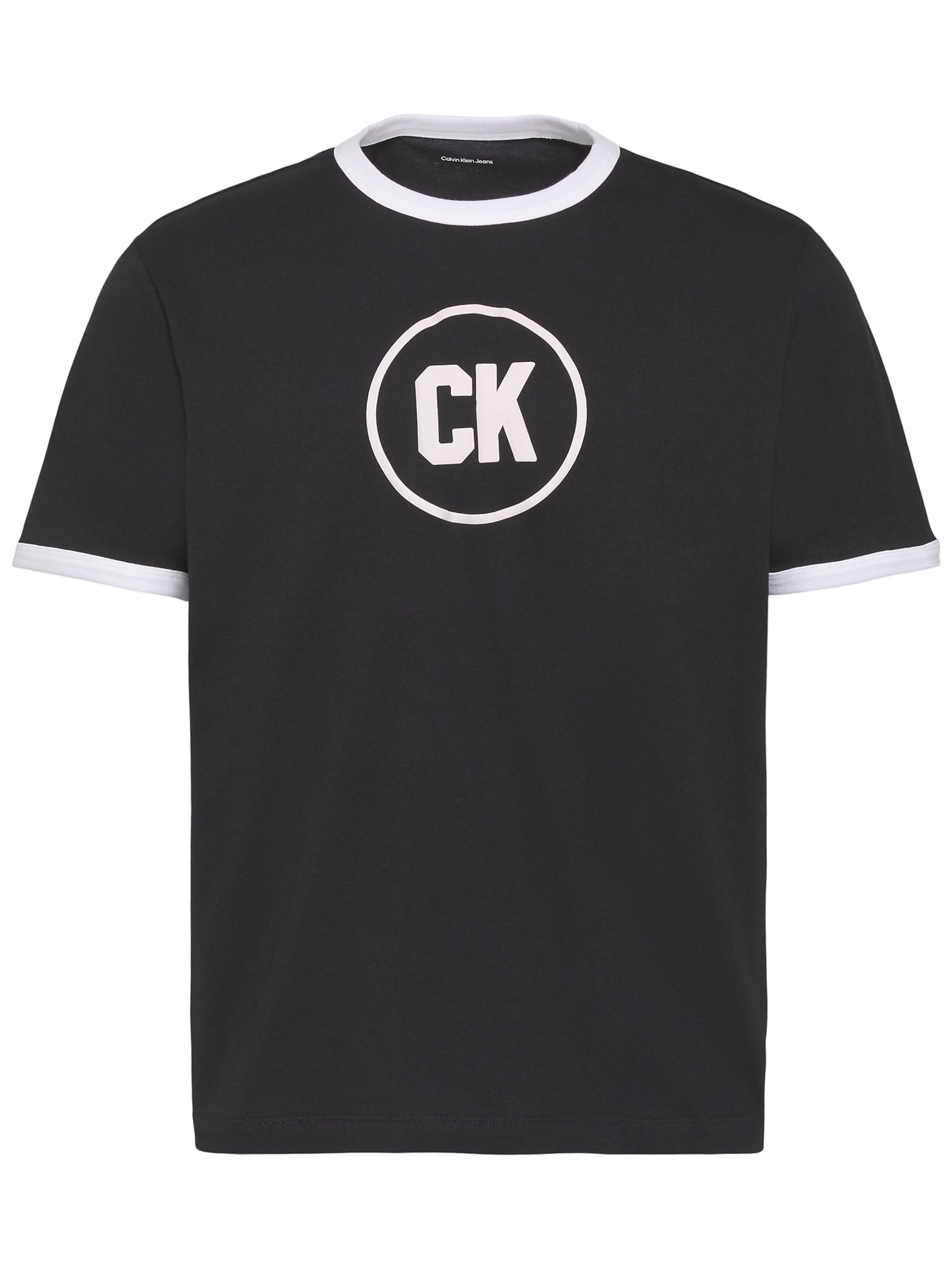 T-Shirt Calvin Klein Jeans en noir : devant