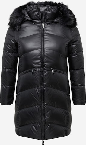 Calvin Klein Curve Χειμερινό παλτό σε μαύρο: μπροστά