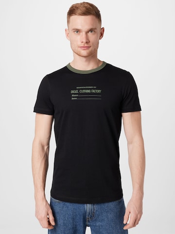 DIESEL - Camiseta 'DIEGOR' en negro: frente