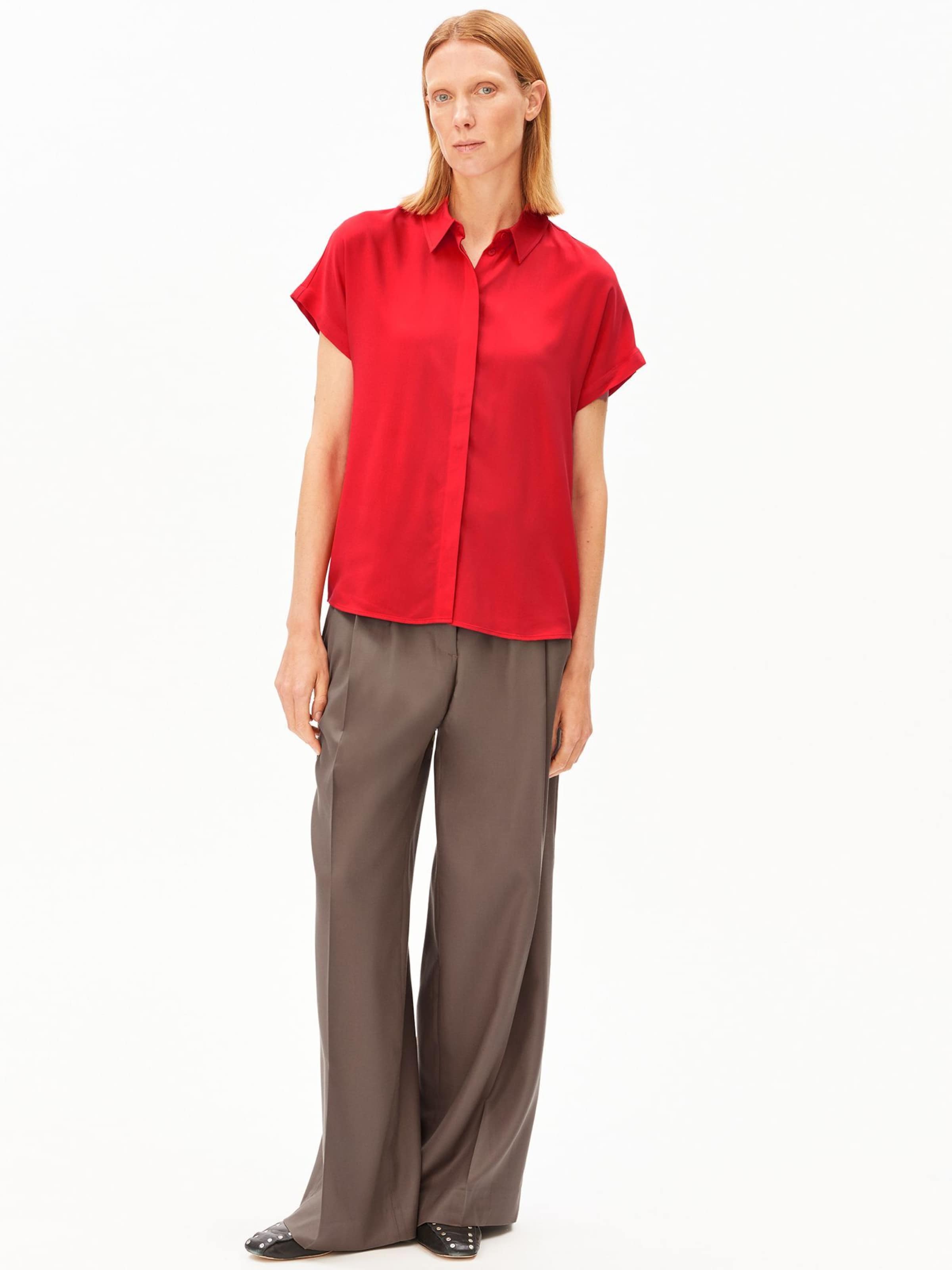 ARMEDANGELS Bluse in Rot: Vorderseite