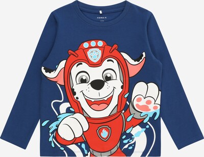 NAME IT Shirt 'FILE PAWPATROL' in marine blue / Red / Off white, Item view