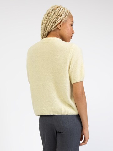 BROKE + SCHÖN Strickjacke 'Kurzarm Strickjacke' in Gelb