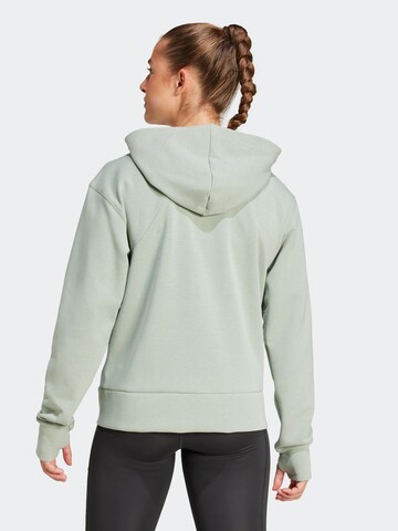 ADIDAS PERFORMANCE Sports sweat jacket 'Designed 4' in Green