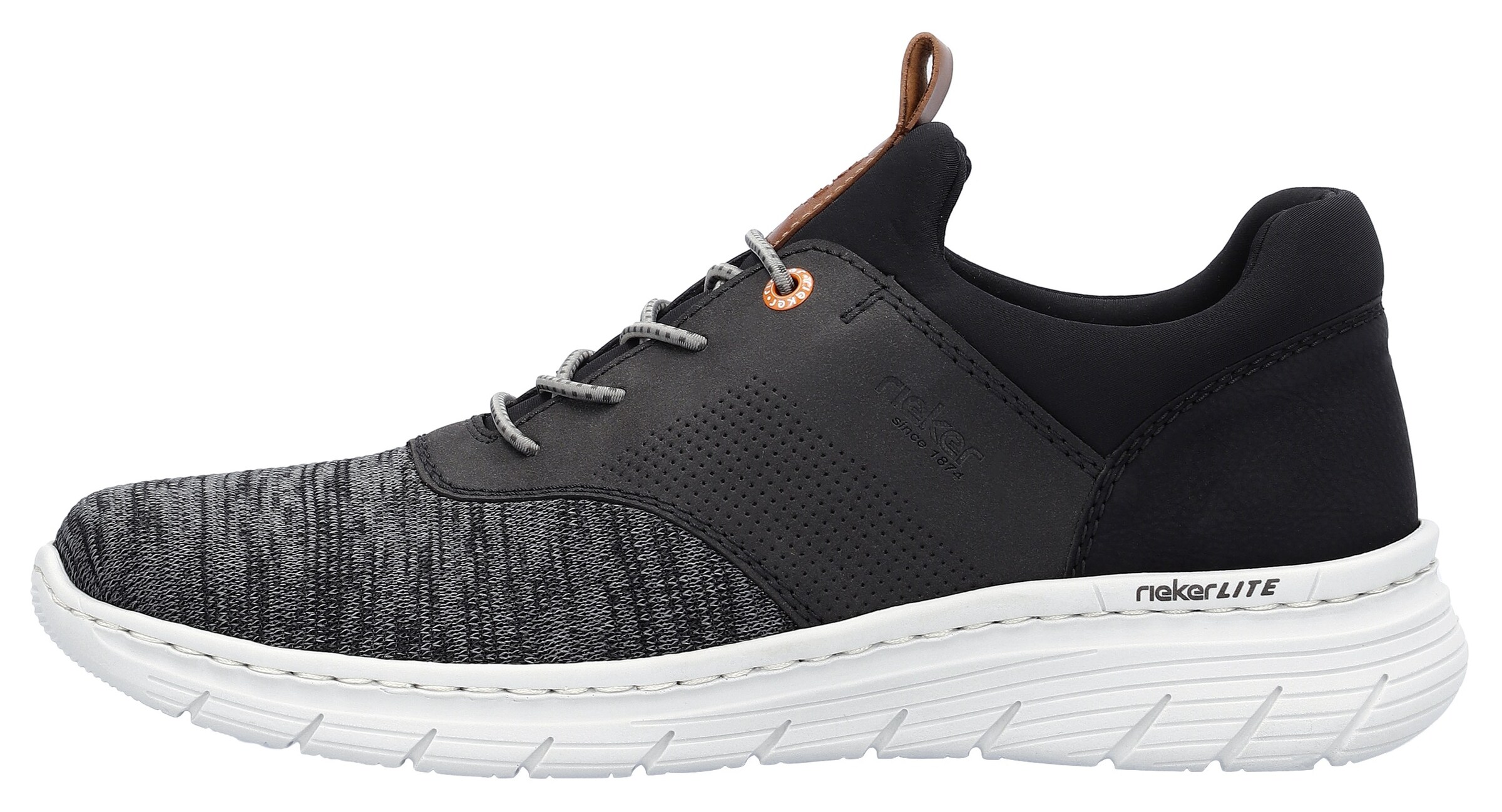 Rieker Slip-Ons in Grey: front