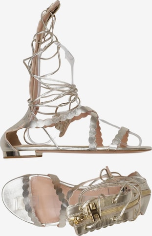 Elisabetta Franchi Sandalen 37 in Gold: Vorderseite