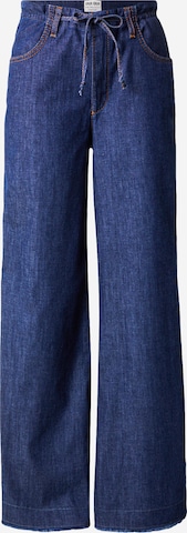 zils OUI Platas staras Buktēti džinsi: no priekšpuses