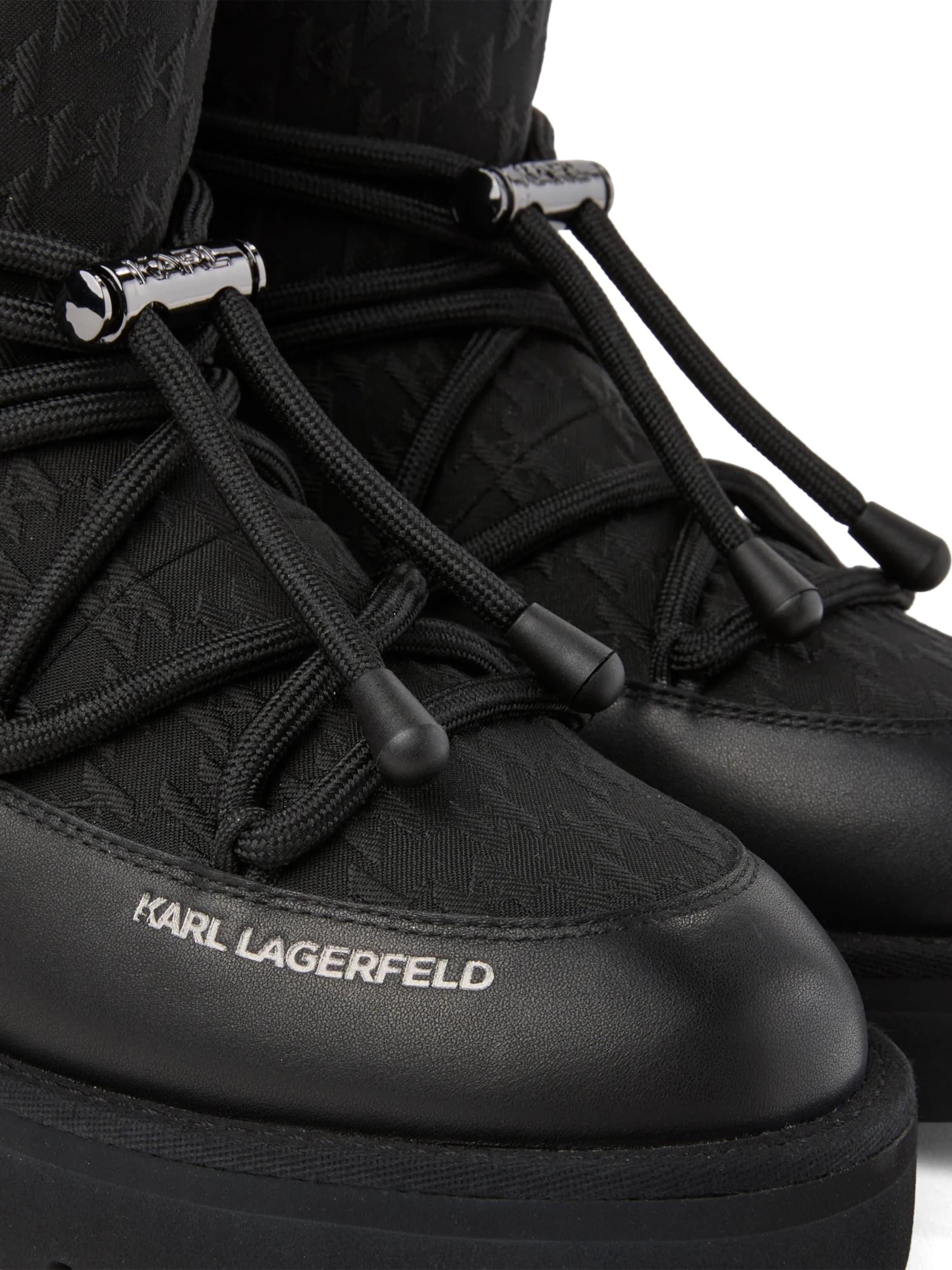 Karl Lagerfeld Snowboots in Schwarz