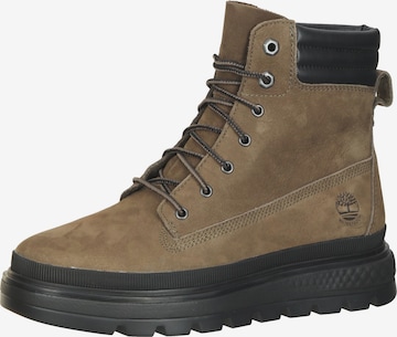 TIMBERLAND Lace-Up Ankle Boots 'Ray City 6' in Green: front