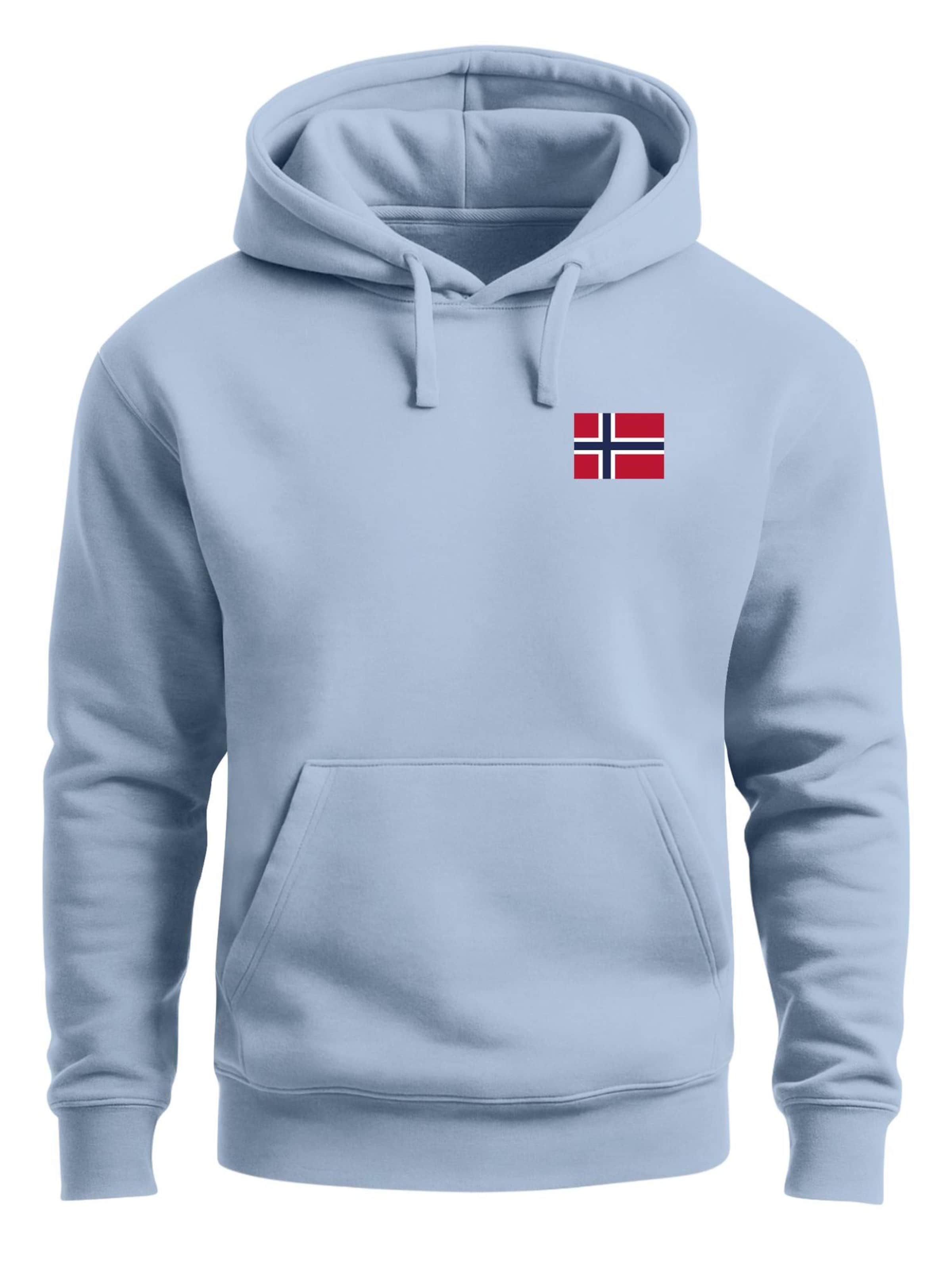 Neverless Sweatshirt 'Norwegen' in Blue: front