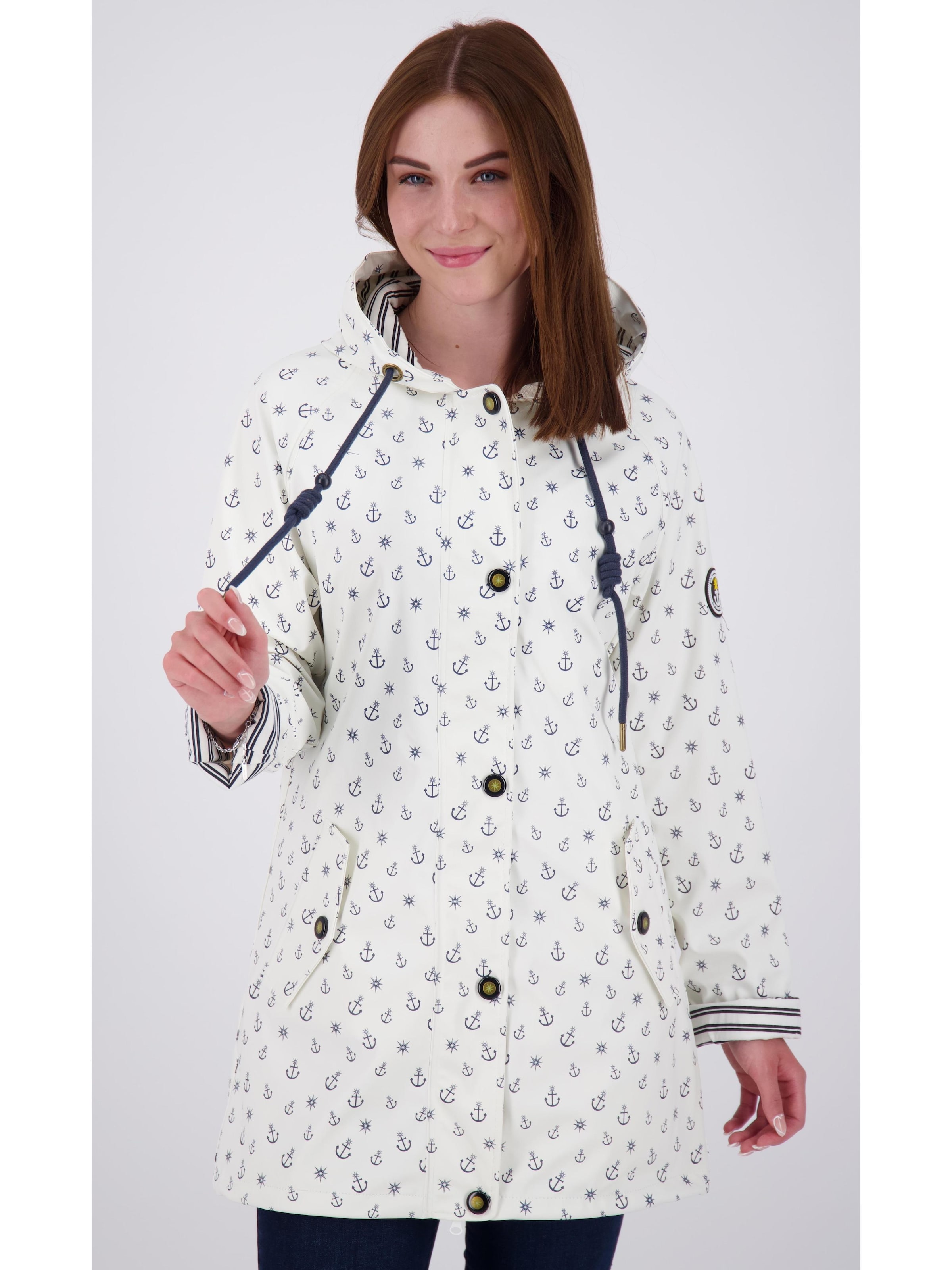 ankerglut Between-seasons parka 'Friesennerz ANKERGLUTZAUBER' in White: front