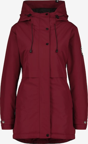 Parka mi-saison 'MarlyAK' Alife and Kickin en rouge : devant